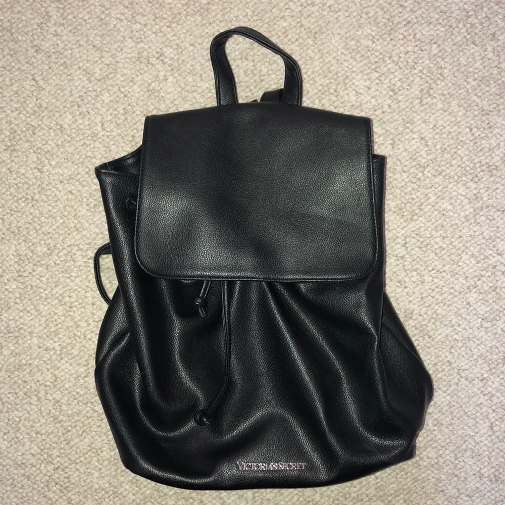 Victoria secret pull string backpack (faux leather